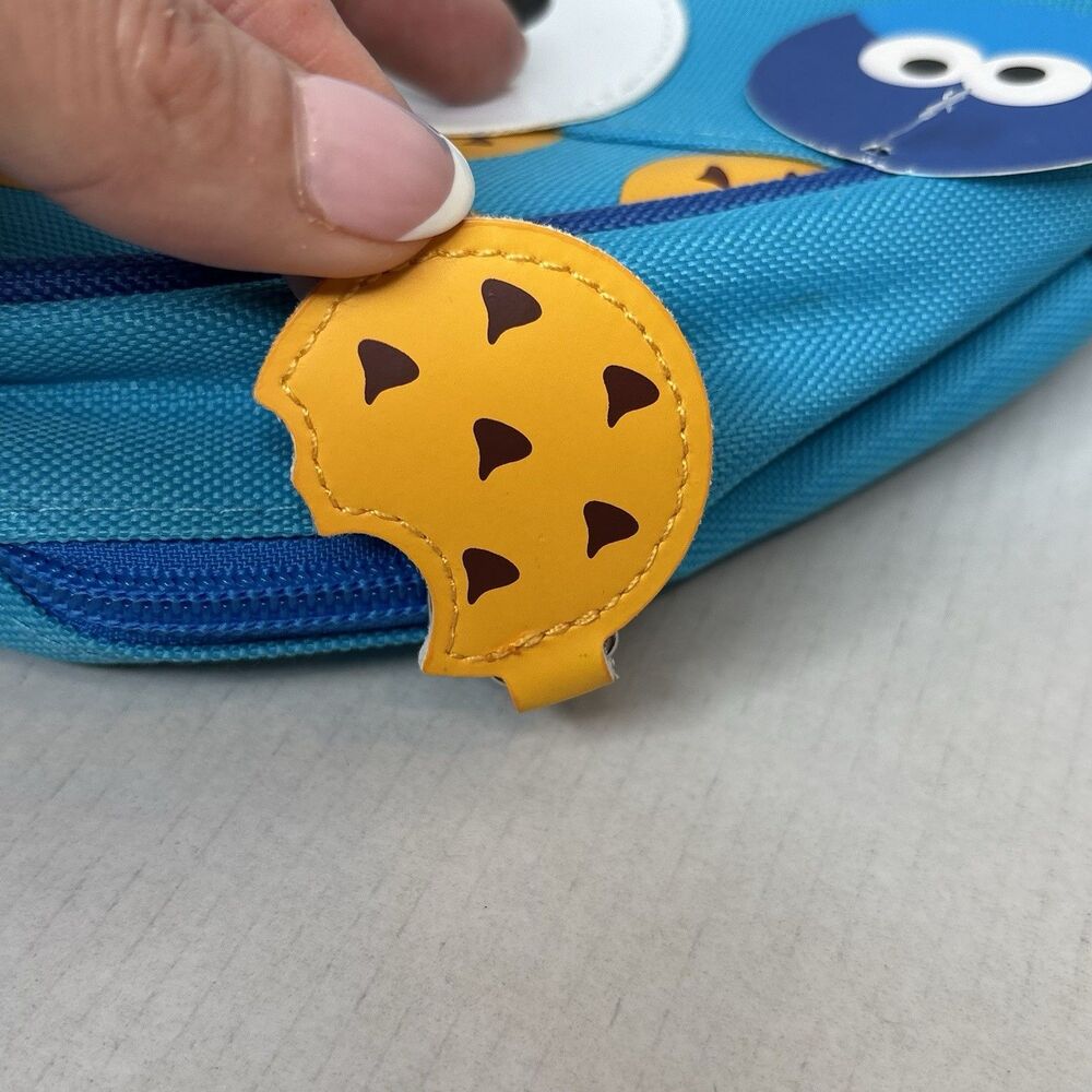 Skip Hop Sesame Street Cookie Monster Mini Backpack Cookie Print Blue Yellow - Picture 16 of 16